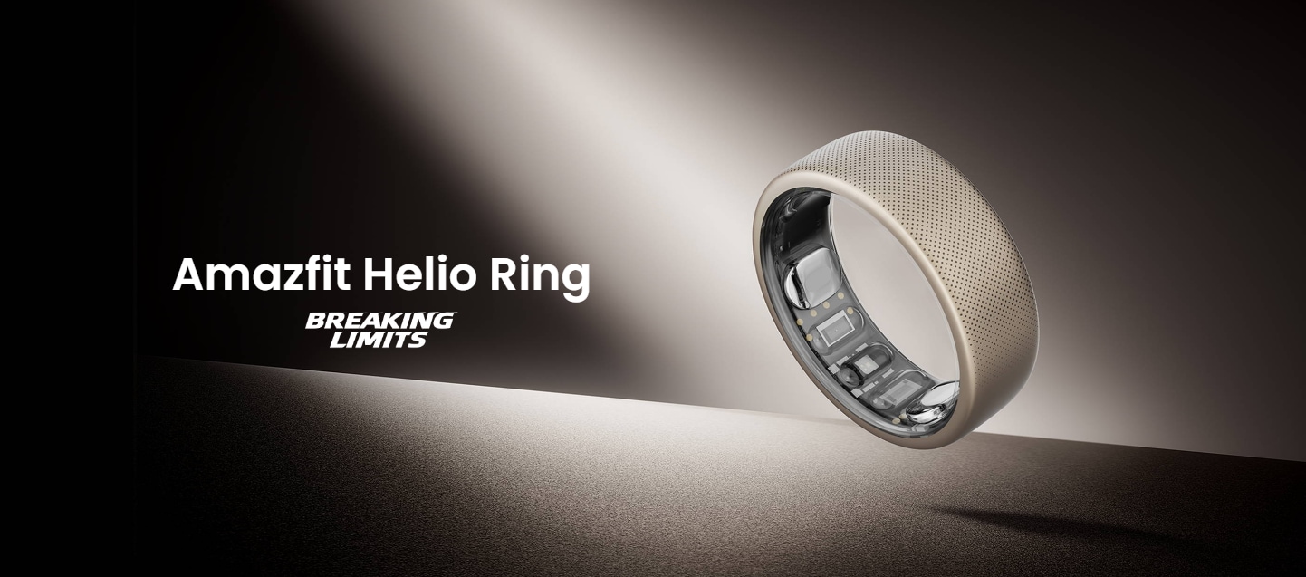 Smart Ring AMAZFIT Helio Ring, marimea 12, Titanium